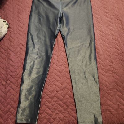 Noli Shiny Blue Leggings Large